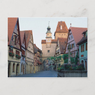 Cartão Postal cidade de Rothenburg, Alemanha