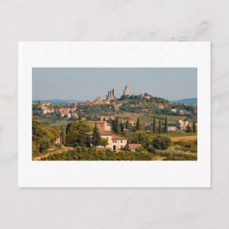 Cartão Postal Cidade de San Gimignano, Toscana, Itália