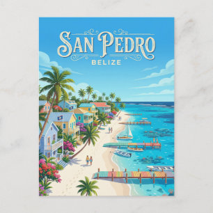 Cartão Postal Cidade de San Pedro Belize