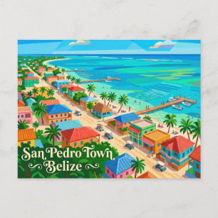 Cartão Postal Cidade de San Pedro Belize