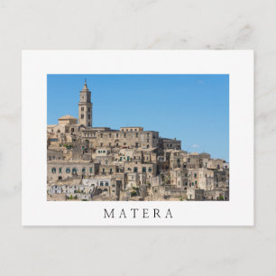Cartão Postal Cidade de Sassi di Matera na Itália