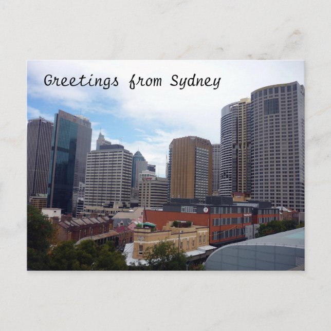 Cartão Postal cidade de sydney (Frente)