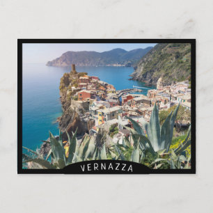Cartão Postal Cidade de Vernazza no Cinque Terre