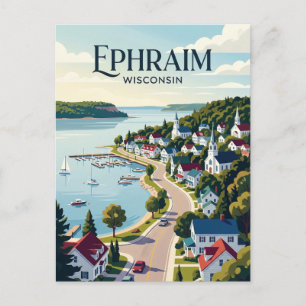 Cartão Postal Cidade de Wisconsin EUA