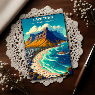 Cartão Postal Cidade do Cabo - África do Sul Viagem Vintage