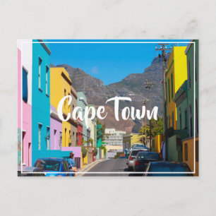 Cartão Postal Cidade do Cabo Bo-Kaap Cityscape África do Sul