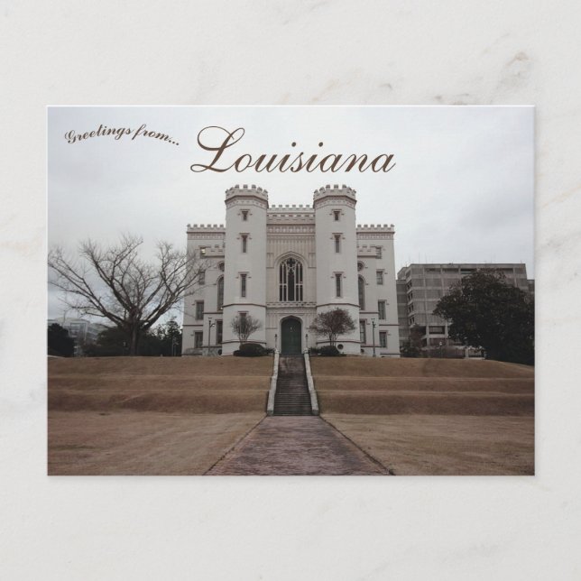 Cartão Postal Cidade do Estado da Louisiana Baton Rouge Louisian (Frente)