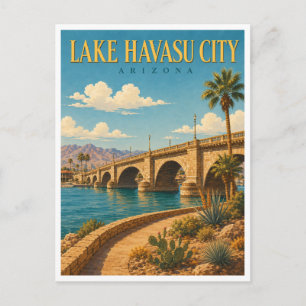 Cartão Postal Cidade do Lago Havasu Arizona Ponte de Londres Geo