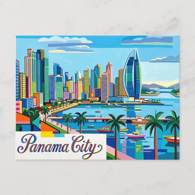 Cartão Postal Cidade do Panamá (Frente)