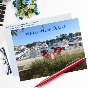 Cartão Postal Cidade do Porto Yacht Basin Marina Hilton Head Isl