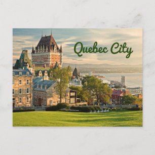 Cartão Postal Cidade do Quebec - Canadá estilizada
