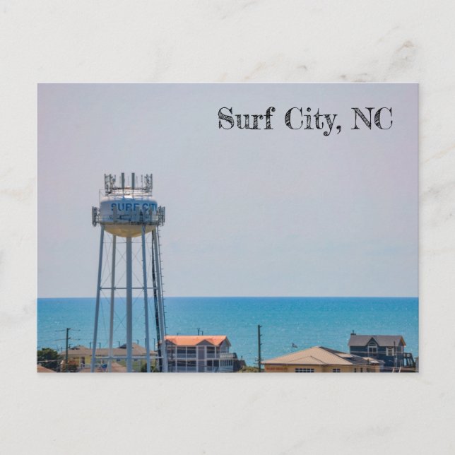 Cartão Postal Cidade do surf, NC (Frente)