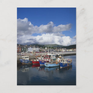 Cartão Postal Cidade e Porto, Dingle, Condado de Kerry,