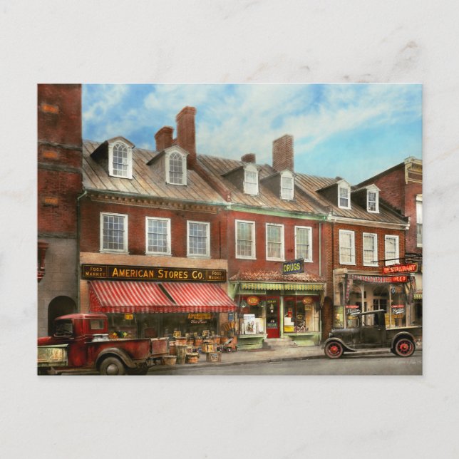 Cartão Postal Cidade - Easton MD - Uma fatia da vida americana 1 (Frente)