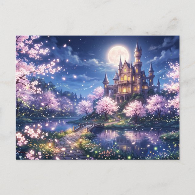 Cartão Postal Cidade Fantasia e Castelo (Frente)