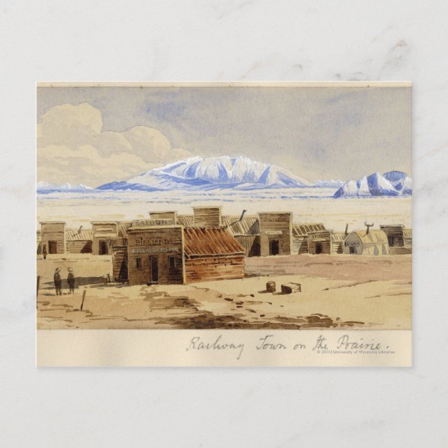 Cartão Postal Cidade Ferroviária na Pradaria (Frente)