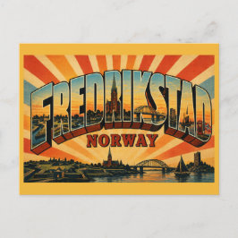 Cartão Postal Cidade Fortificada de Fredrikstad Noruega