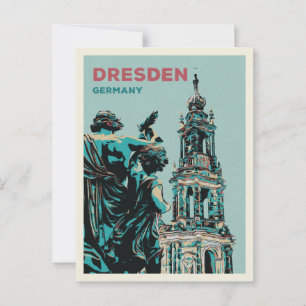 Cartão Postal Cidade Histórica Alemã de Dresden