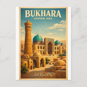 Cartão Postal Cidade histórica de Bukhara na Ásia Central