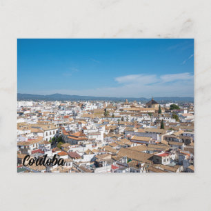 Cartão Postal Cidade histórica de Córdova de cima em Espanha