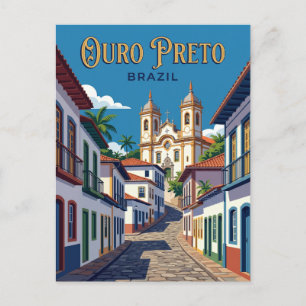 Cartão Postal Cidade Histórica de Ouro Preto Brasil