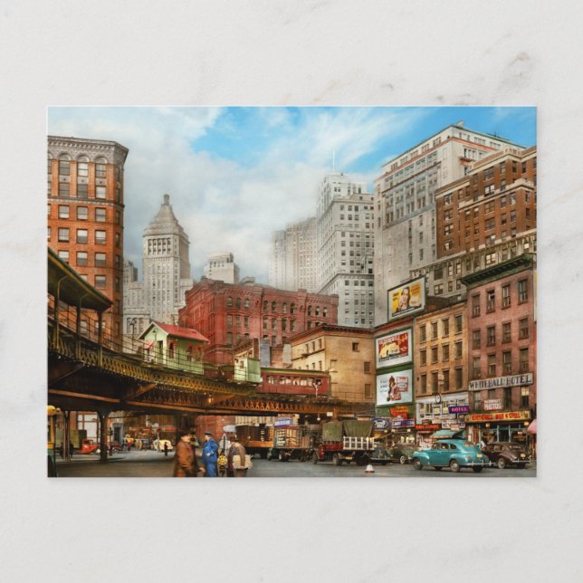Cartão Postal Cidade - Nova Iorque - Bem-vindos à cidade grande  (Frente)
