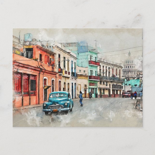 Cartão Postal Cidade Pequena Simples (Frente)