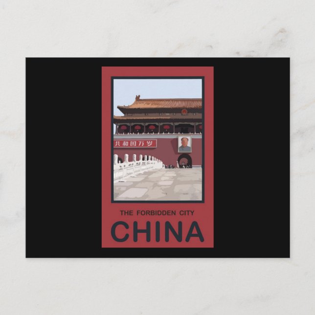 Cartão Postal Cidade Proibida China (Frente)