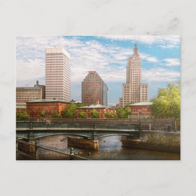 Cartão Postal Cidade - RI - Providência - A cidade de Providênci (Frente)