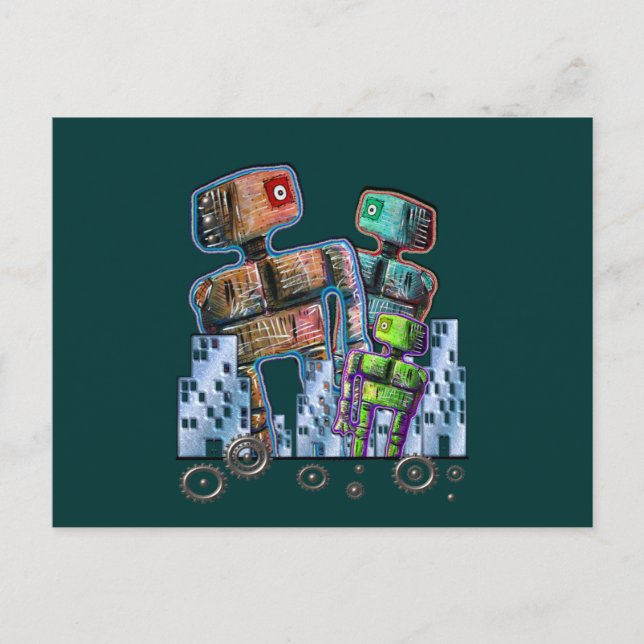 Cartão Postal Cidade Robot (Frente)