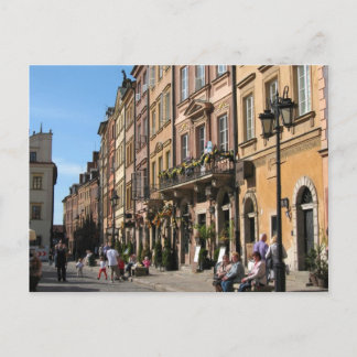 Cartão Postal Cidade velha acolhedor em Varsóvia
