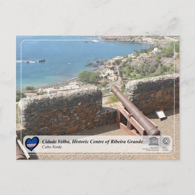 Cartão Postal Cidade Velha, Centro Histórico de Ribeira Grande (Frente)