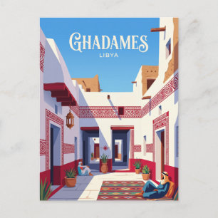 Cartão Postal Cidade Velha de Ghadames Líbia