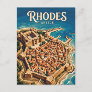 Cartão Postal Cidade Velha de Rodes Grécia