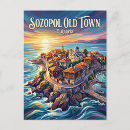 Cartão Postal Cidade Velha de Sozopol Bulgária