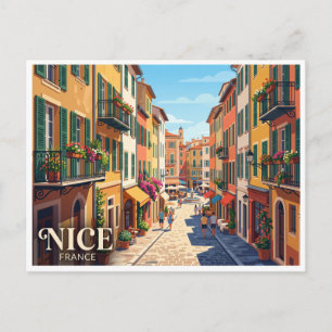 Cartão Postal Cidade Velha Nice França