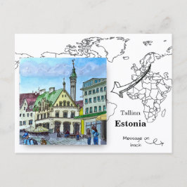 Cartão Postal Cidade Velha, Tallinn Estônia