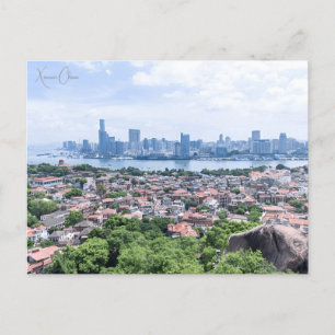 Cartão Postal Cidade viagens vintage Xiamen China Retro Chinês