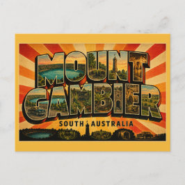 Cartão Postal Cidade vulcânica Mount Gambier Austrália Meridiona