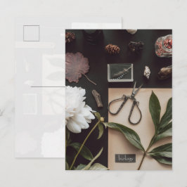 Cartão Postal Ciência biológica Flat Lay Academia
