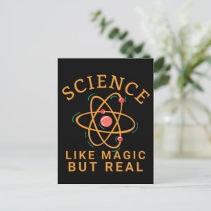 CARTÃO POSTAL CIÊNCIA COMO MAGIA, MAS REAL - AMANTE DA CIÊNCIA