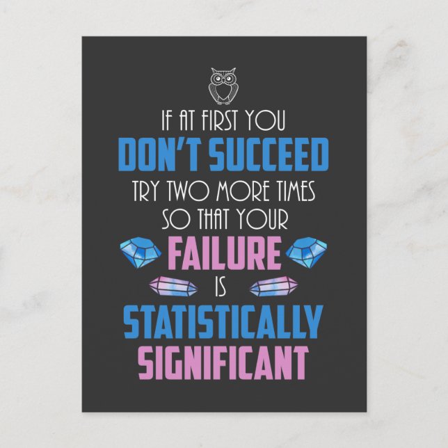 Cartão Postal Ciência do sucesso do laboratório de universitário (Frente)