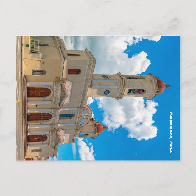 Cartão Postal Cienfuegos, Cuba: Catedral Colonial Católica (Frente)