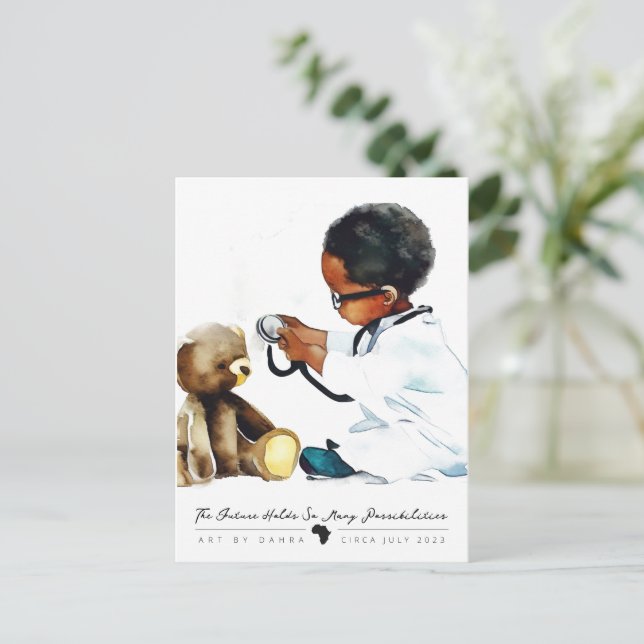 Cartão Postal Cientista (Em pé/Frente)