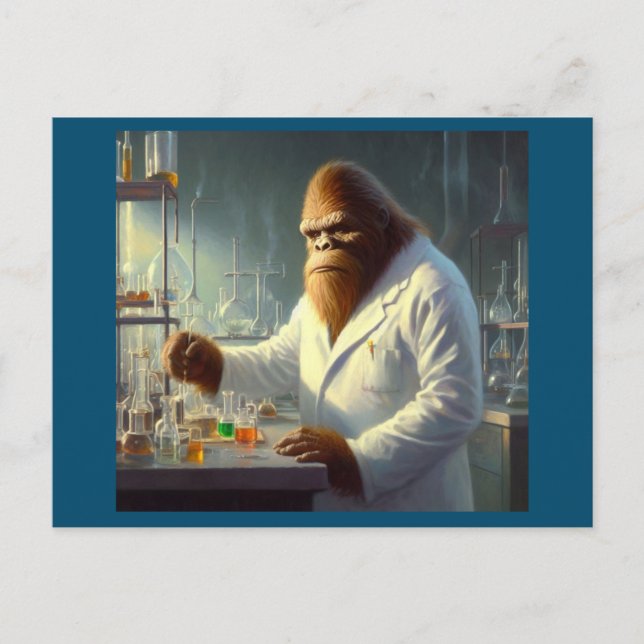 Cartão Postal Cientista Bigfoot (Frente)