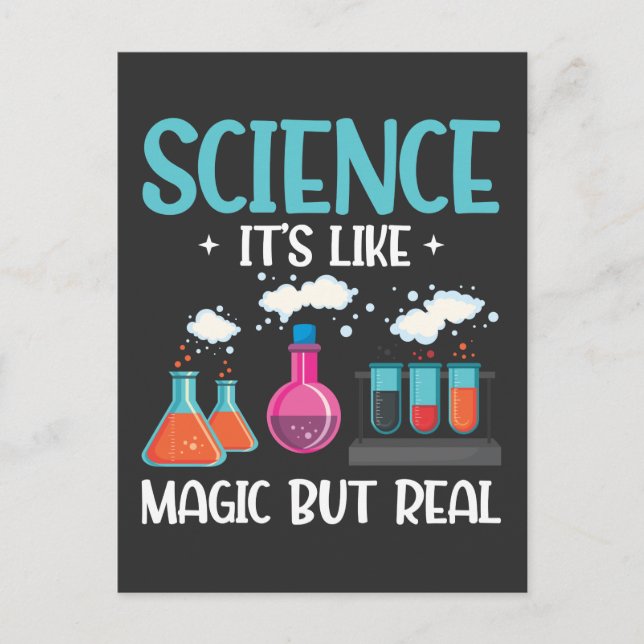 Cartão Postal Cientistas do Laboratório de Química de Professore (Frente)