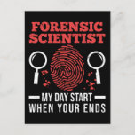 Cartão Postal Cientistas forenses do Forense Science Investigato<br><div class="desc">Detetive Forense Science Investigator Forensics. Forense Science cita Investigador.</div>