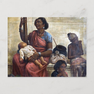 Cartão Postal Ciganos - Raja Ravi Varma