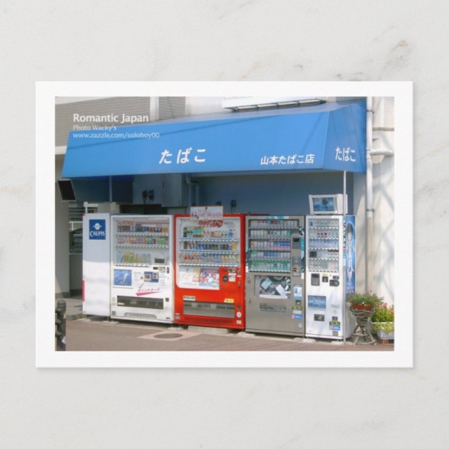 Cartão Postal Cigarro Vendingmachine, Japão (Frente)