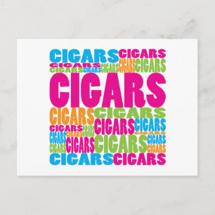 Cartão Postal Cigarros Coloridos